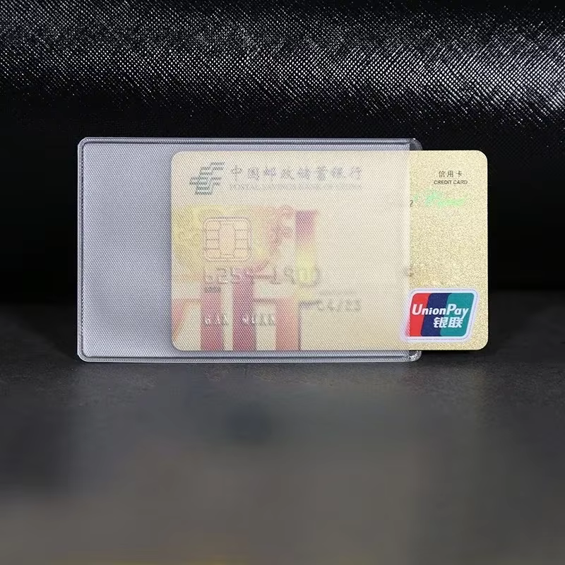 1/5/10 pièces PVC Transparent porte-carte Bus Business Case banque crédit