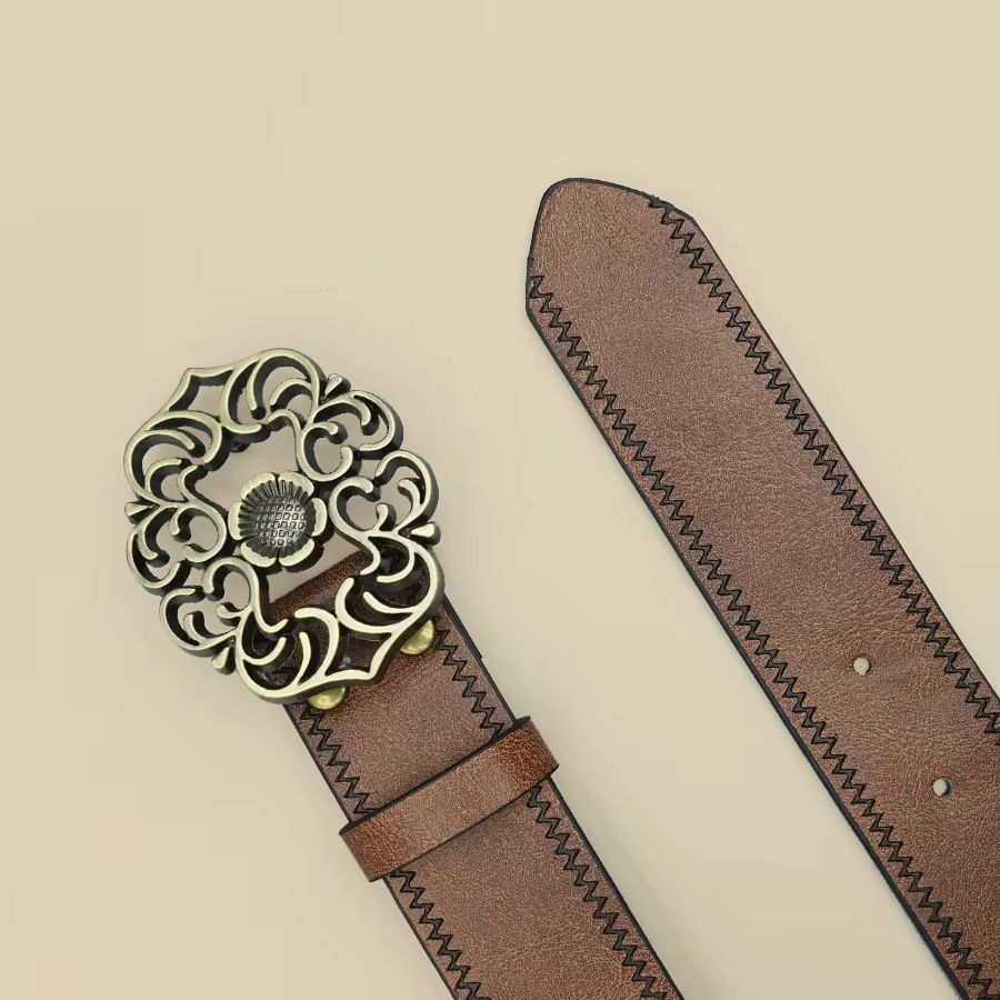 Ceinture classique de Style Denim occidental rétro