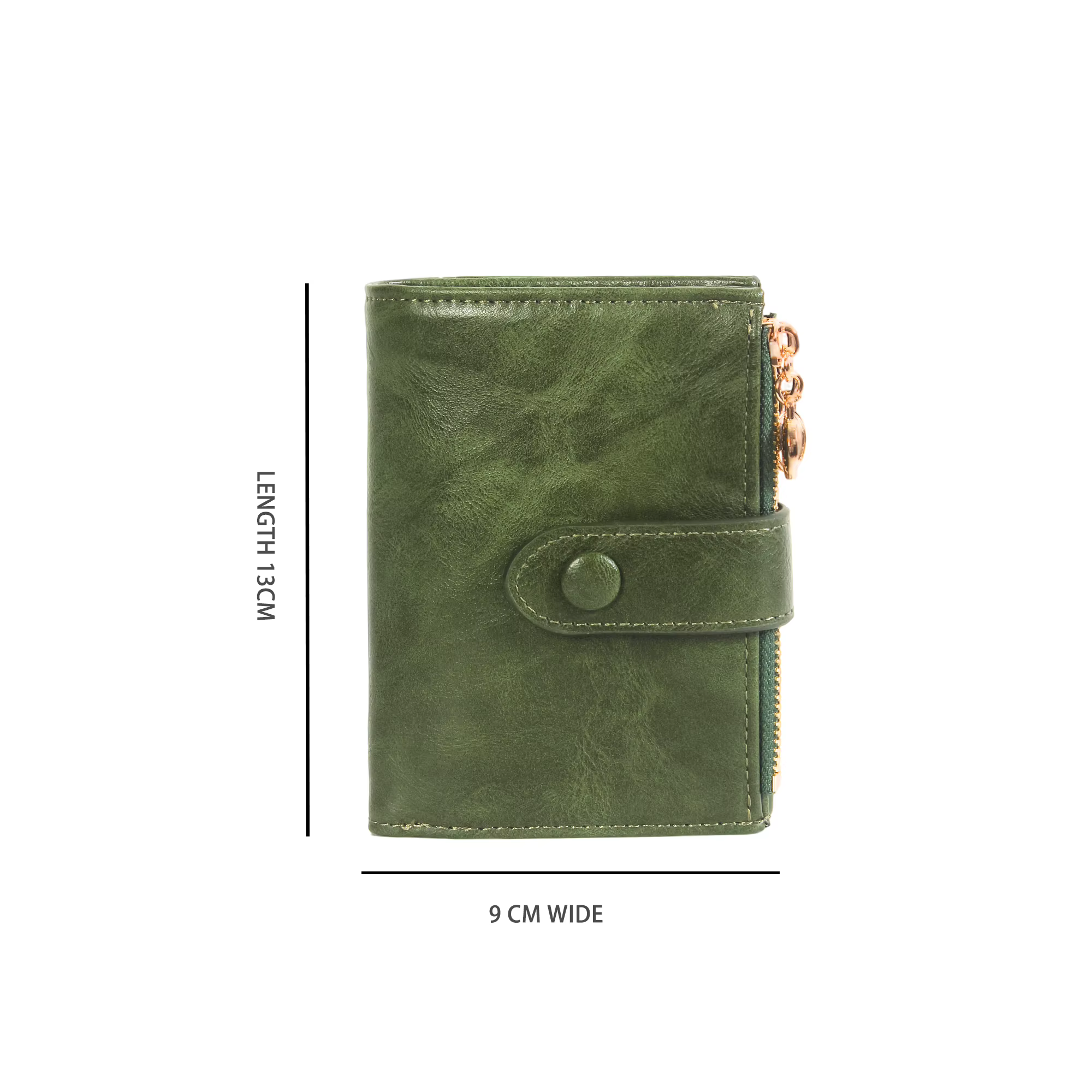 Portefeuille court vintage pour femme