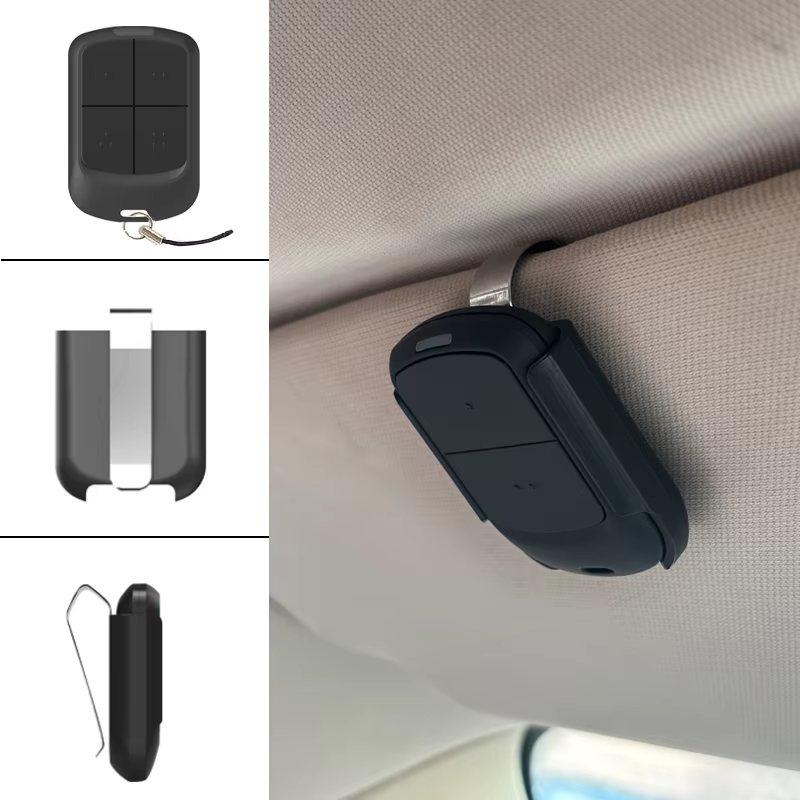 Commandes de porte de Garage multi-fréquence 280-868MHz, télécommande de porte 433MHz, transmetteur portatif avec Clip de pare-soleil de voiture