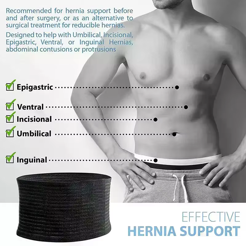 Aide à soulager la douleur, ceinture pour hernie ombilicale, pour hommes et femmes, attelle de soutien abdominale, classeur pour hernie avec coussinet de soutien pour hernie