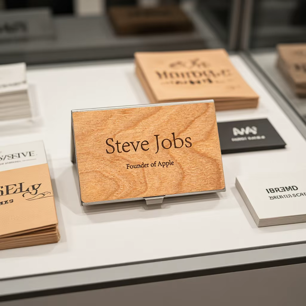 Porte-cartes de visite personnalisé avec logo personnalisé