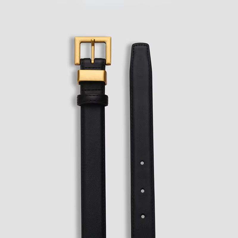 Ceinture en cuir de créateur vintage pour femme
