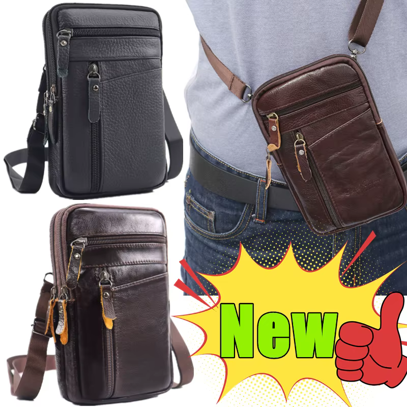 Sac banane en cuir pour homme