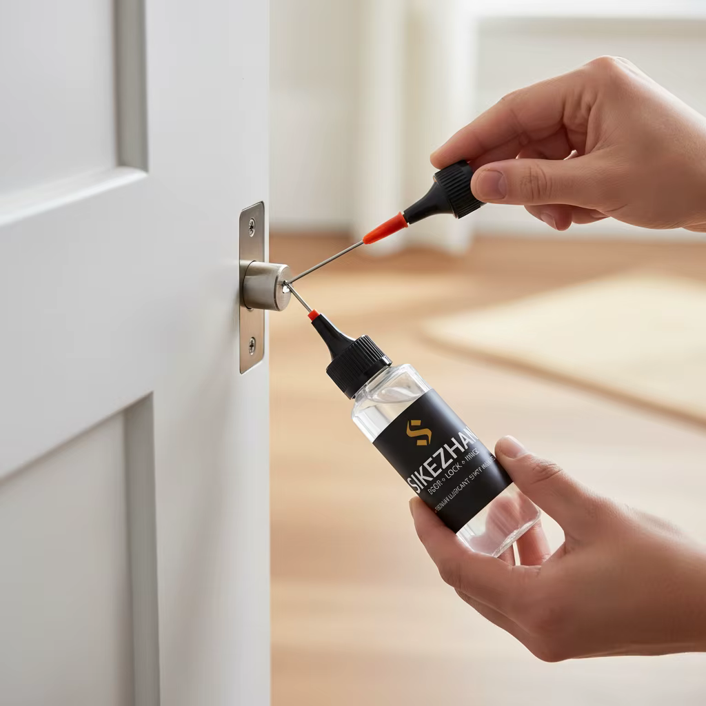 Lubrifiant pour portes, serrures et charnières – Réduit instantané du bruit – Lubrifiez les charnières pour portes coulissantes, serrures, portes grinçantes, charnières et plus encore