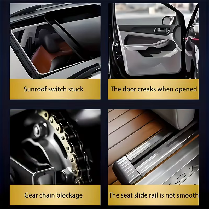 Pâte lubrifiante pour intérieur de voiture haute performance : graisse blanche non collante pour rails de porte/tours de soleil/charnières et chaînes de vélo