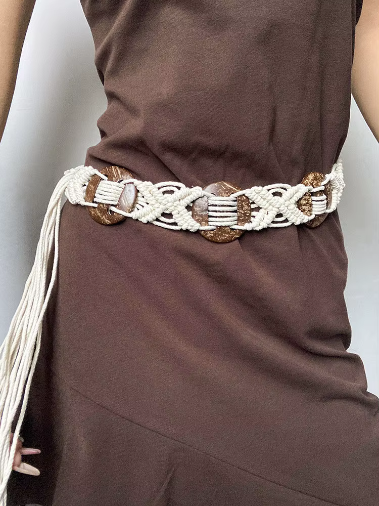 Ceinture tressée pour femme