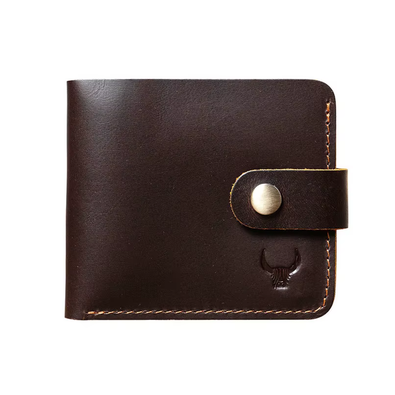 Portefeuille homme personnalisé en cuir véritable pour homme