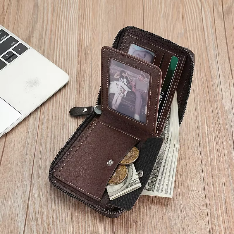 Portefeuille en cuir pour hommes