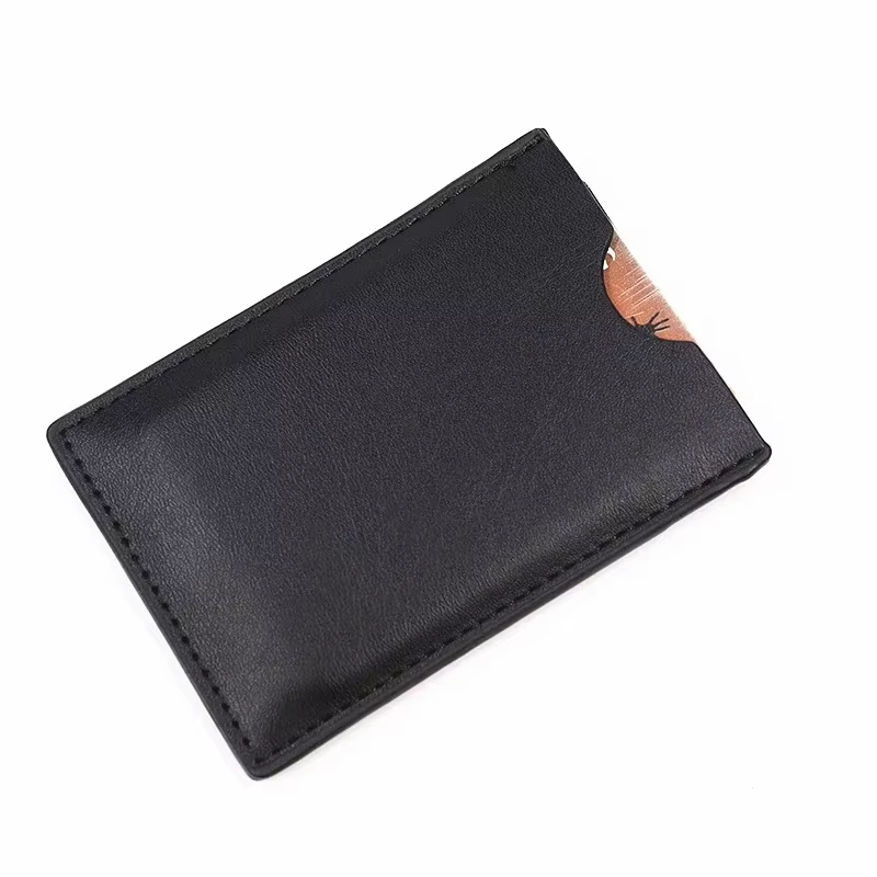 Portefeuille en cuir personnalisé motif chauve-souris