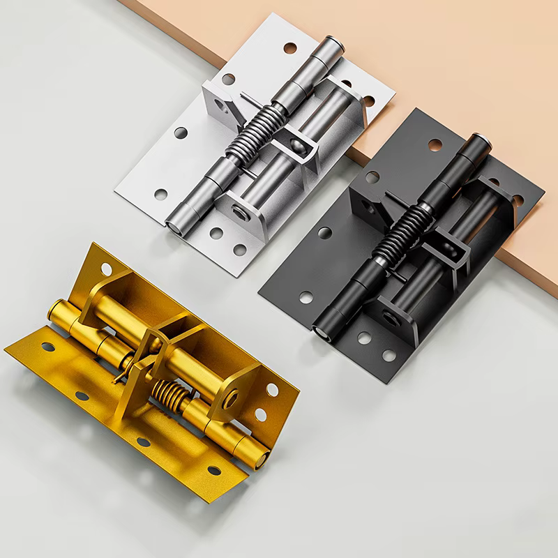 Ferme-porte automatique multifonctionnel 3 en 1, robustes, portes invisibles à fermeture automatique, charnières à ressort, 90 °   Butoir de porte de positionnement