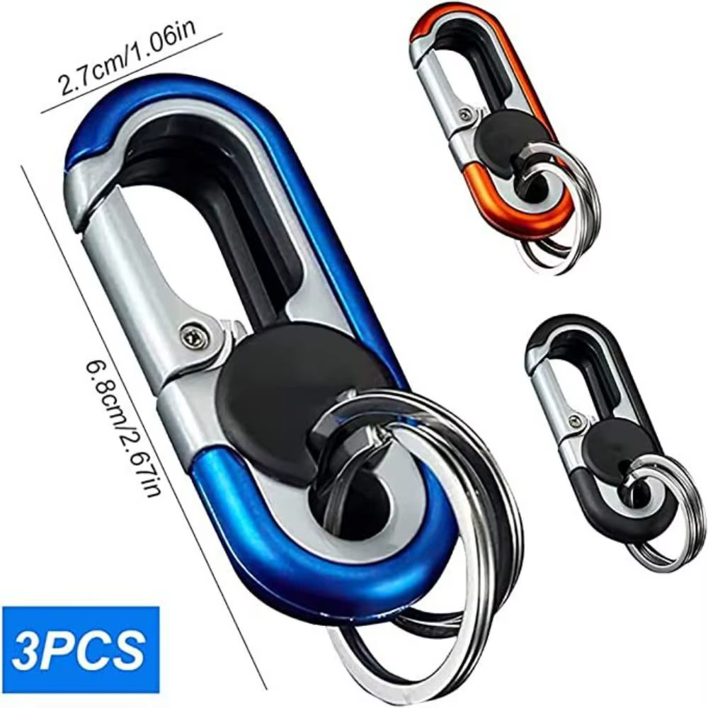 Porte-clés en métal pour homme