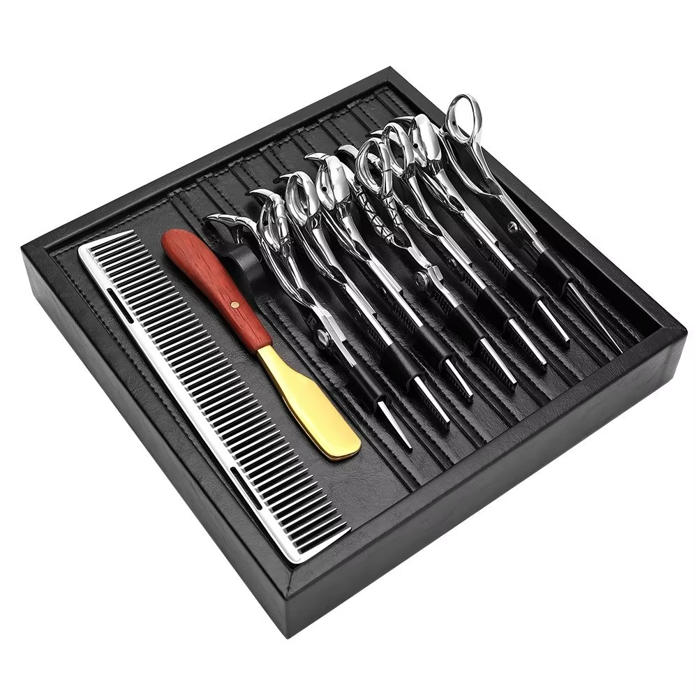 Plateau de présentation professionnel pour tondeuses à cheveux, support pour outils de coiffure, boîte de rangement pour styliste, organisateur de coiffure, étagère de rangement pour barbier