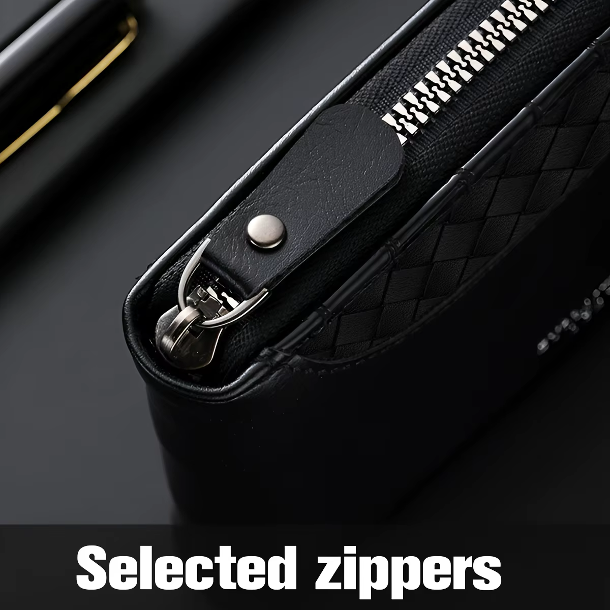 Portefeuille en similicuir de luxe personnalisé pour homme