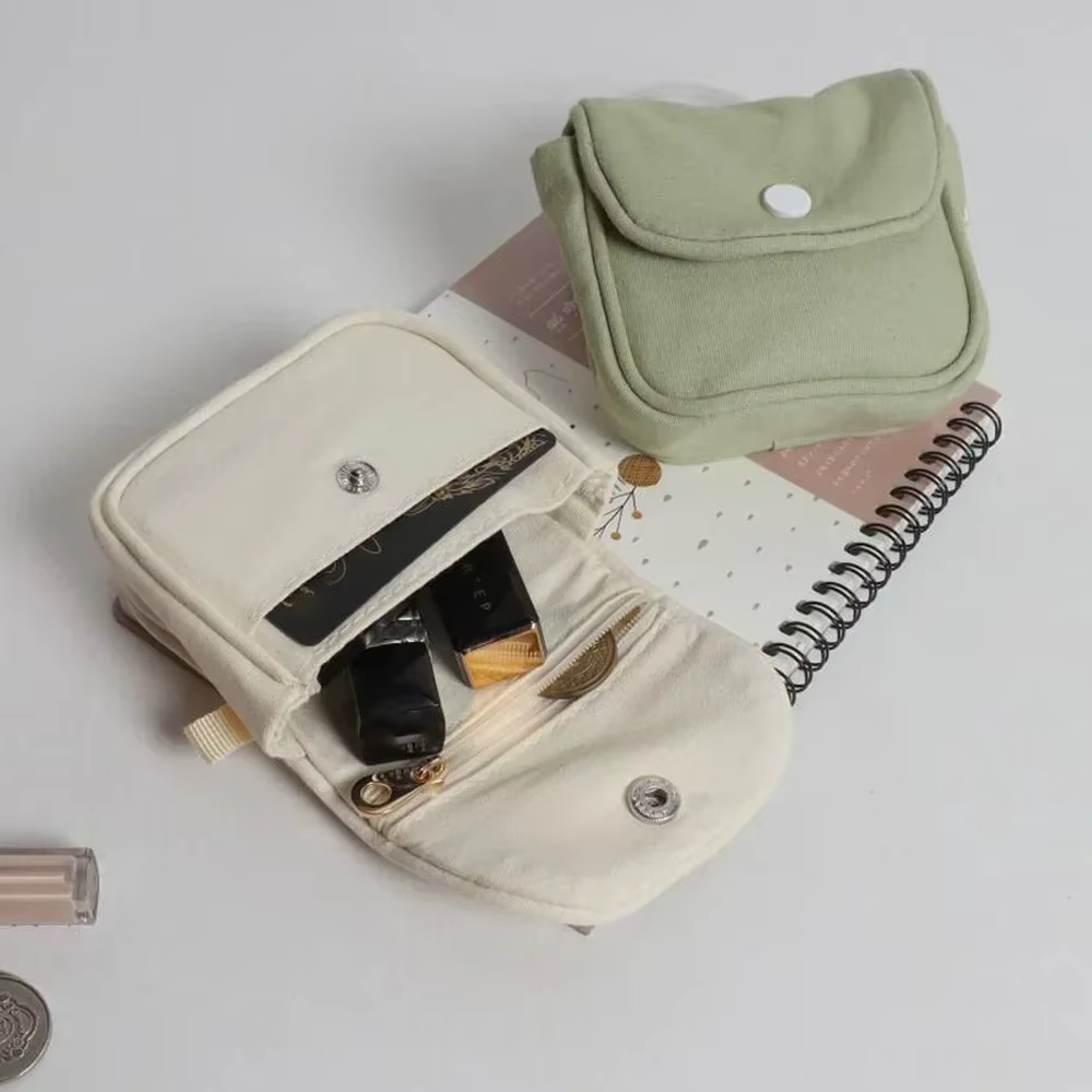 Porte-monnaie Portable de couleur unie