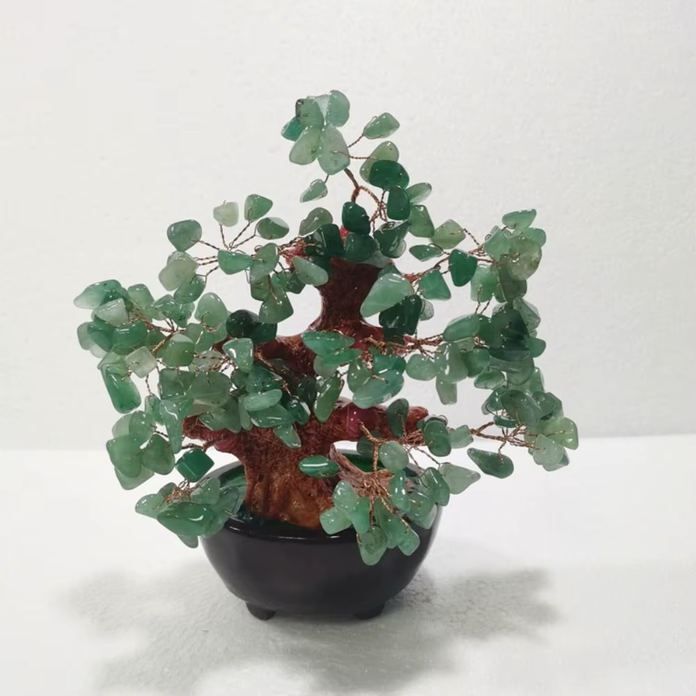 Sculpture d'arbre d'argent porte-bonheur 18cm, décor de table artificiel, Statue d'arbre Feng Shui, ornements, arbre de Fortune, bonsaï de richesse