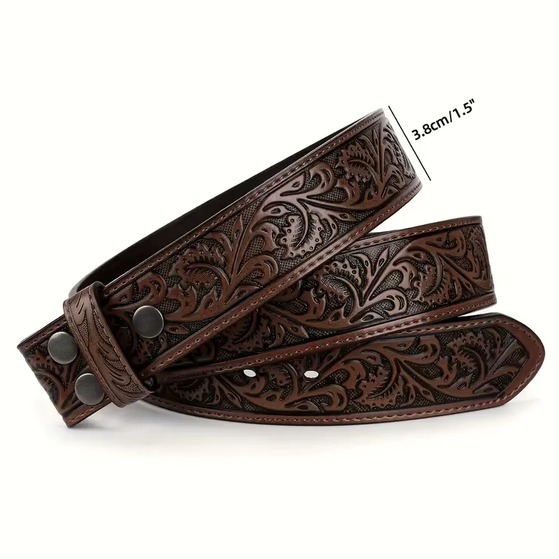Ceinture rétro en cuir véritable pour hommes et femmes