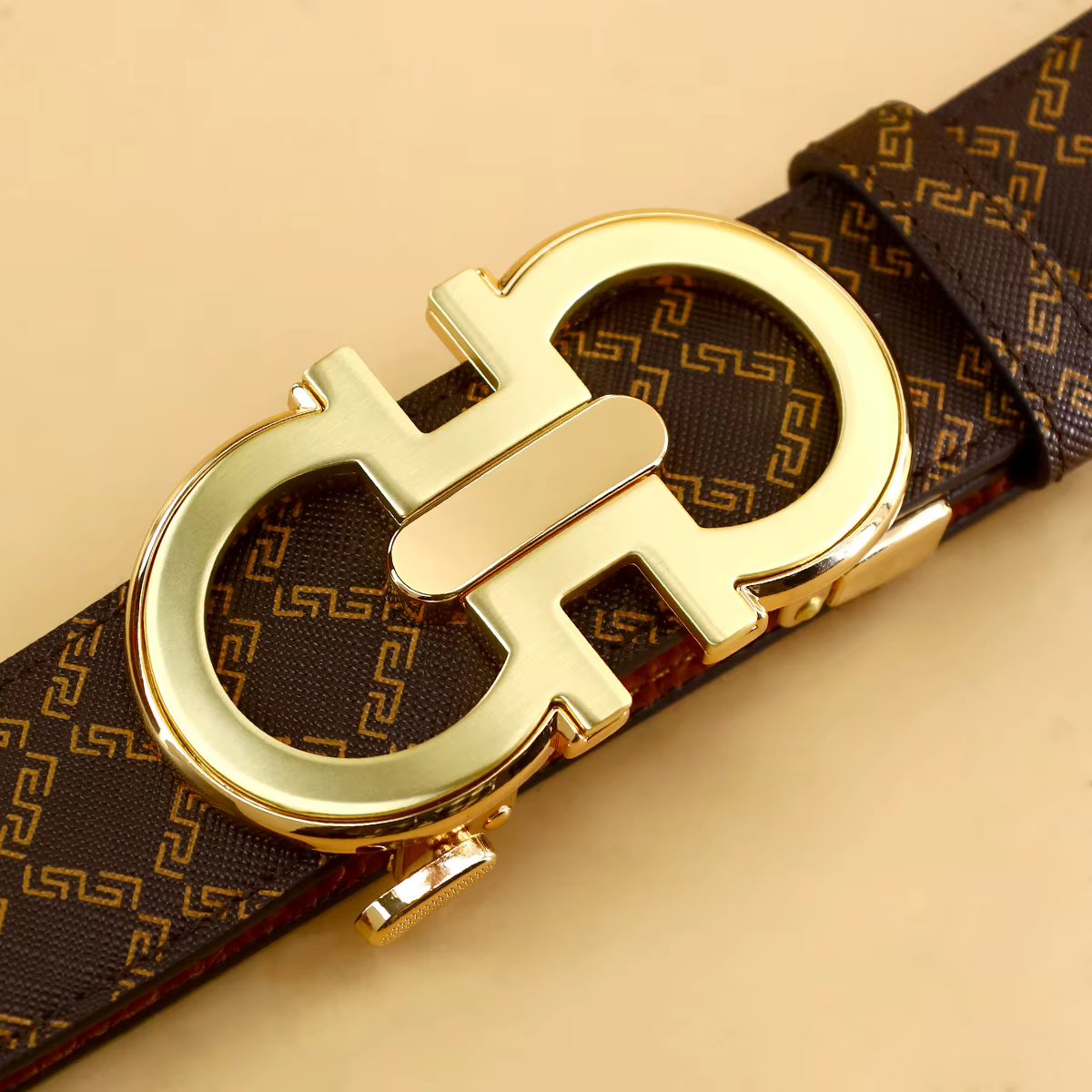 Ceinture pour hommes avec boucle automatique en alliage pour jeans