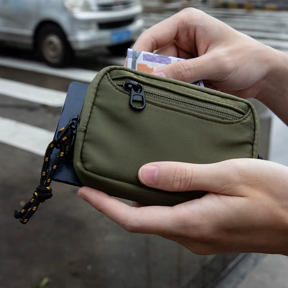 Mini porte-monnaie – Porte-cartes de grande capacité, porte-monnaie multi-emplacements pour femmes et hommes