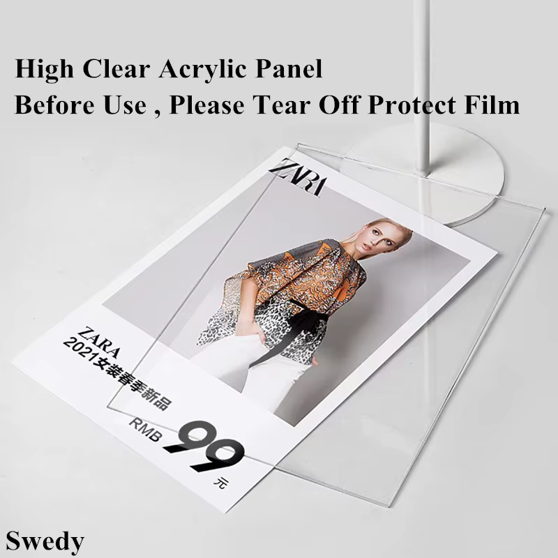 Porte-affiche en métal pour affiche d'art, support publicitaire, cadre photo de mariage, porte-menu en acrylique, porte-papier, A4, 210x297mm