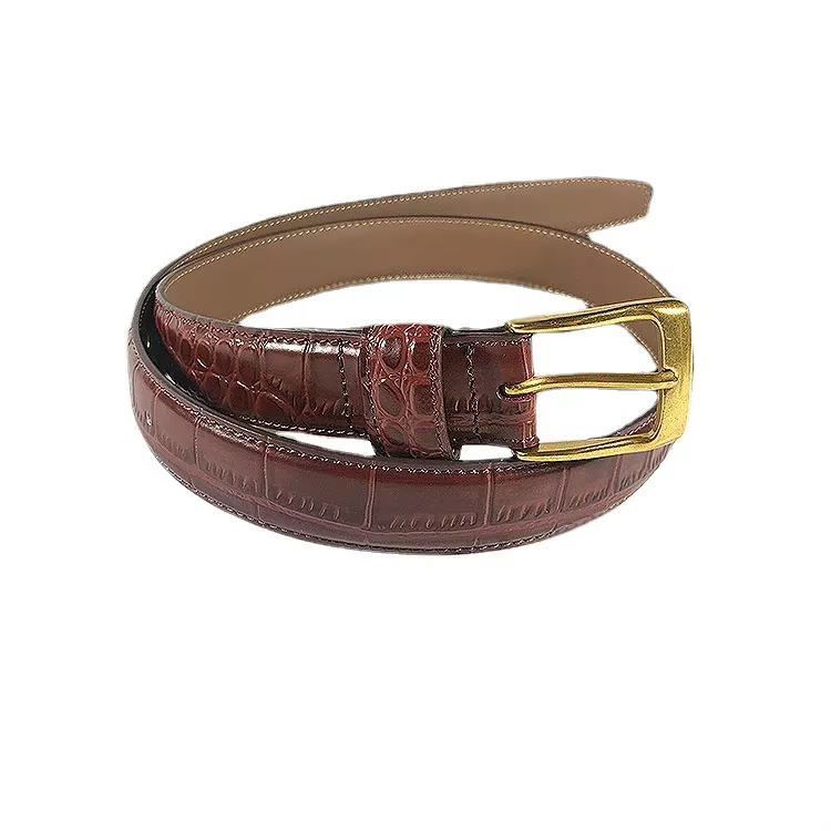 White Red Green Crocodile Grain Real Leather Waist Belt Women Casual Jean Strap Belts Plus Large Size Alligator Pattern Cinture