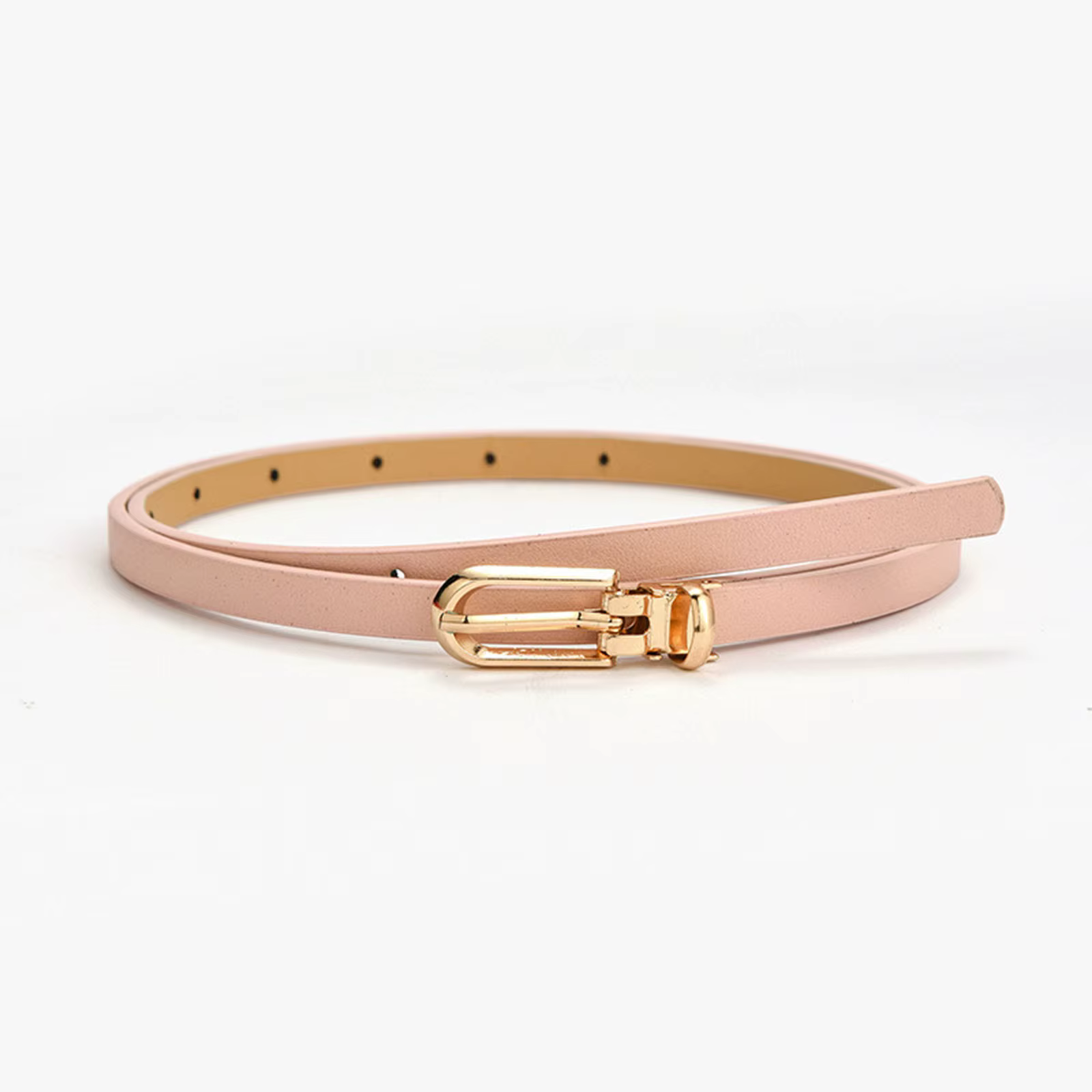 Nouvelles femmes ceintures mode réglable en cuir Pu ceinture mince pour les filles boucle en or sangle robe chandails manteaux ceintures de taille maigres