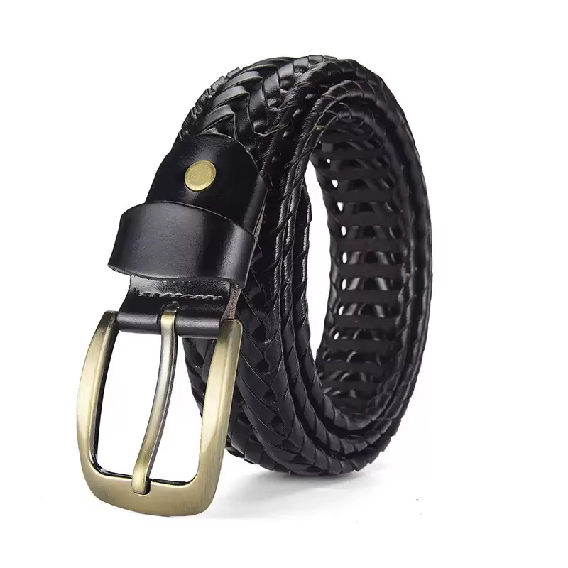 Ceinture tressée décontractée pour homme