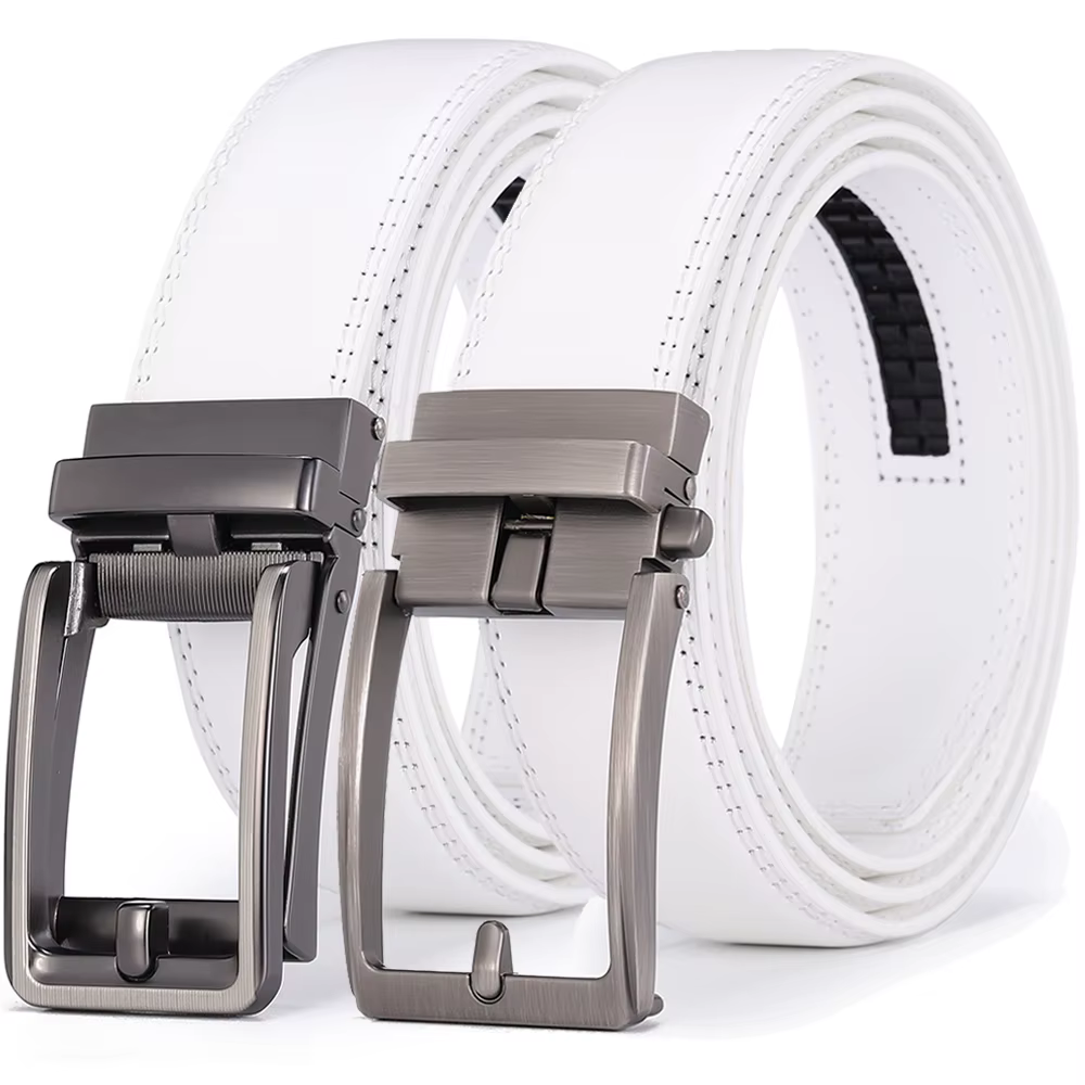 Ceinture de Golf blanche de luxe pour hommes