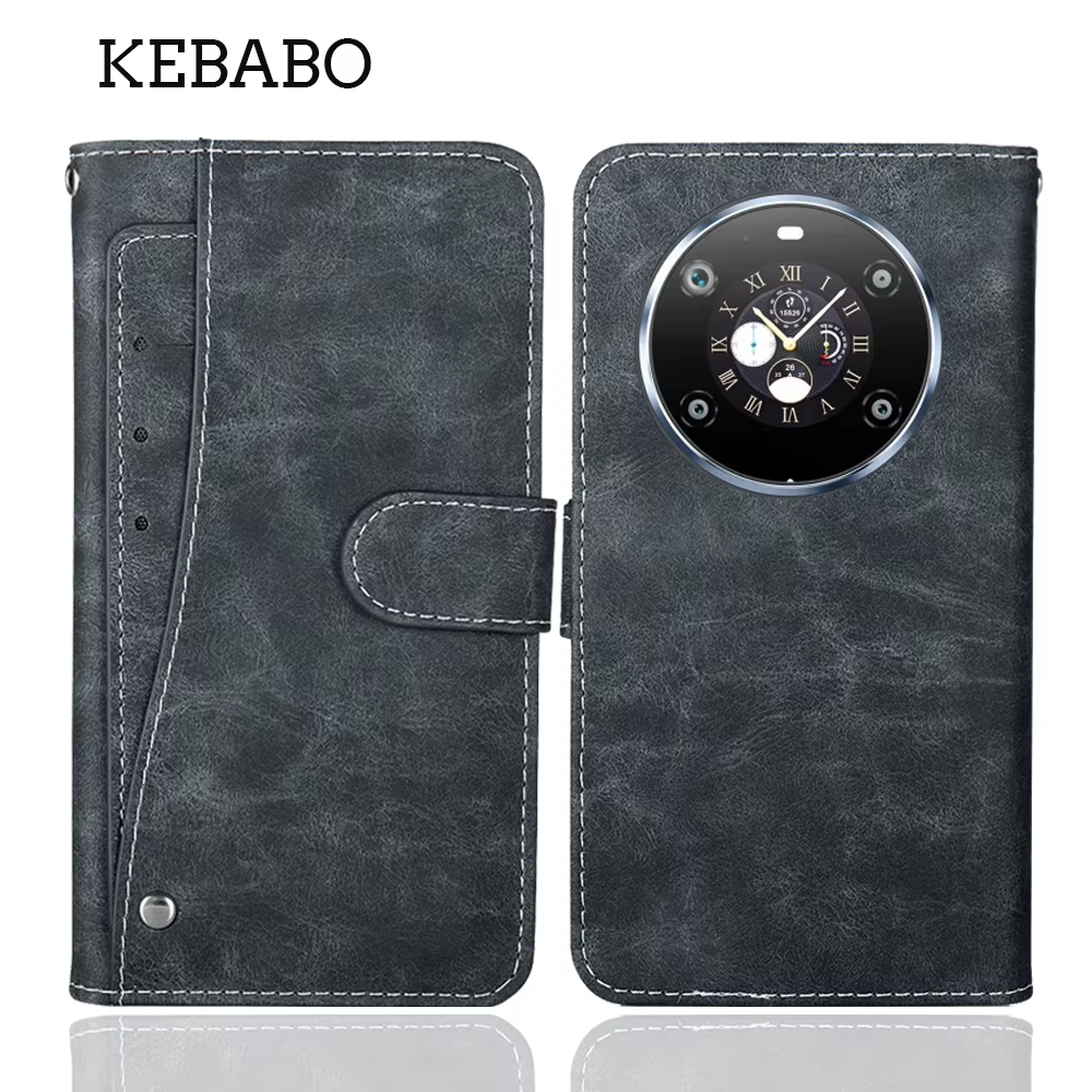 Portefeuille en cuir FOSSiBOT F109 étui mode luxe protection personnaliser couverture téléphone carte
