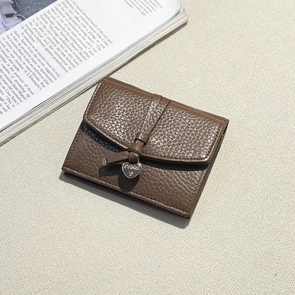 Portefeuille en cuir véritable pour femme, personnalisé avec nom, élégant, porte-monnaie et cartes, avec initiales personnalisées et cœur