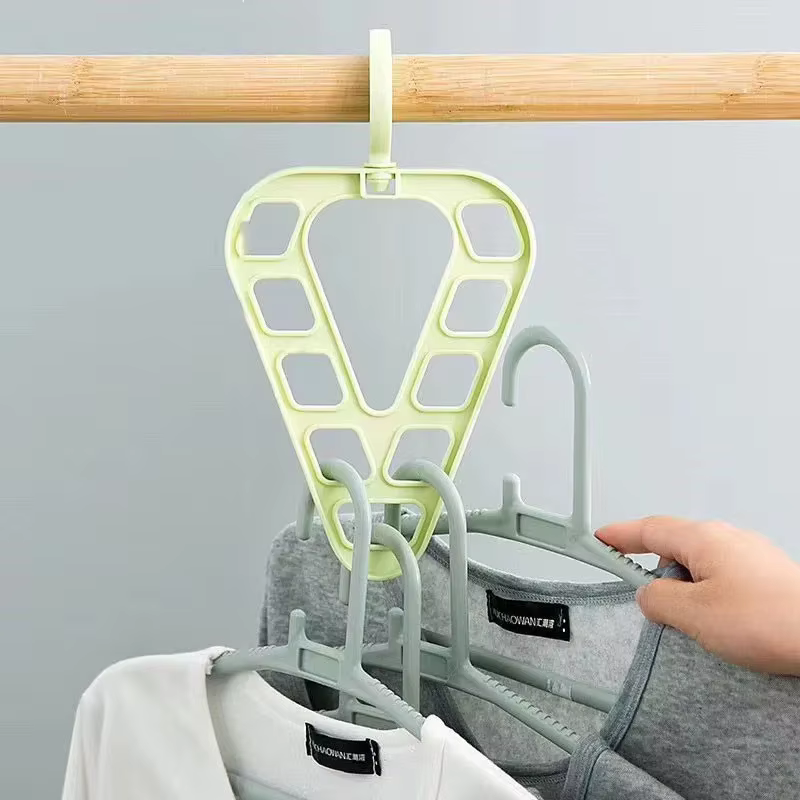 Cintres rotatifs T1 pour le rangement des vêtements, cintre multifonctionnel à neuf trous