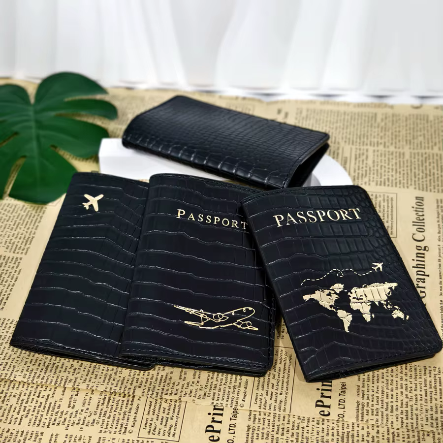 Housse de passeport motif Crocodile