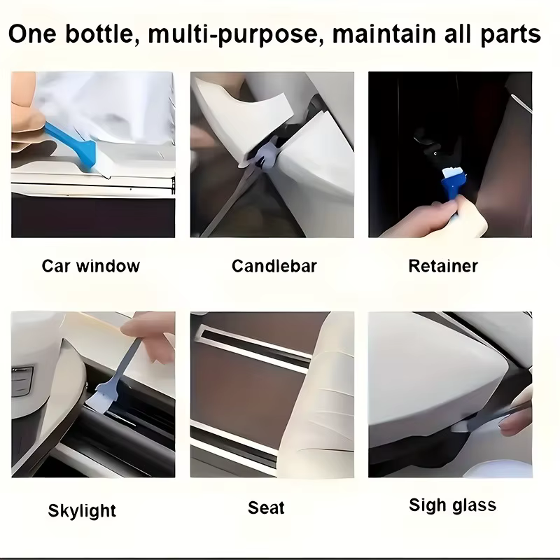 Pâte lubrifiante pour intérieur de voiture haute performance : graisse blanche non collante pour rails de porte/tours de soleil/charnières et chaînes de vélo