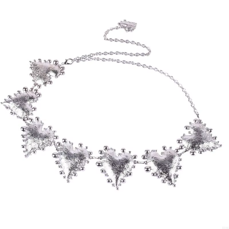 Ceinture chaîne bijoux taille avec Accent cœur