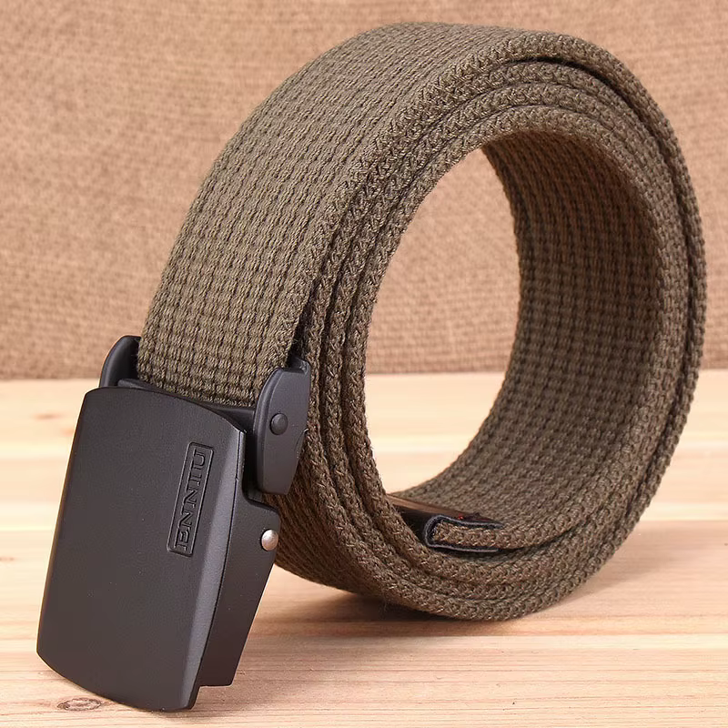Ceinture en toile épaisse décontractée pour homme, style coréen, tendance, pour pantalon cargo