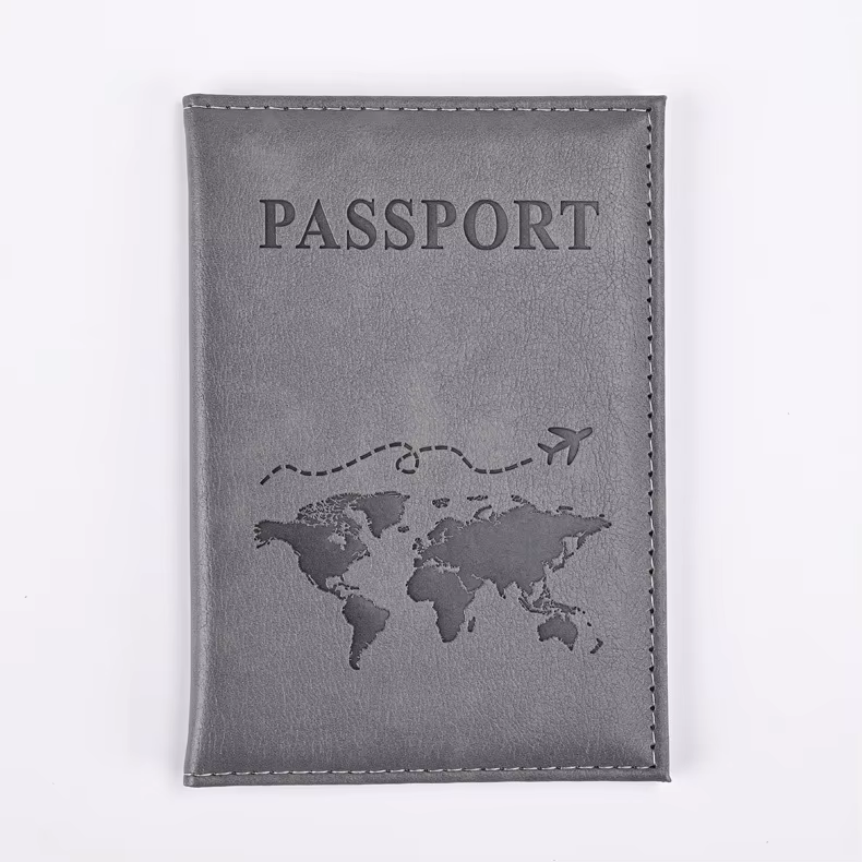 Porte-passeport en PU coloré