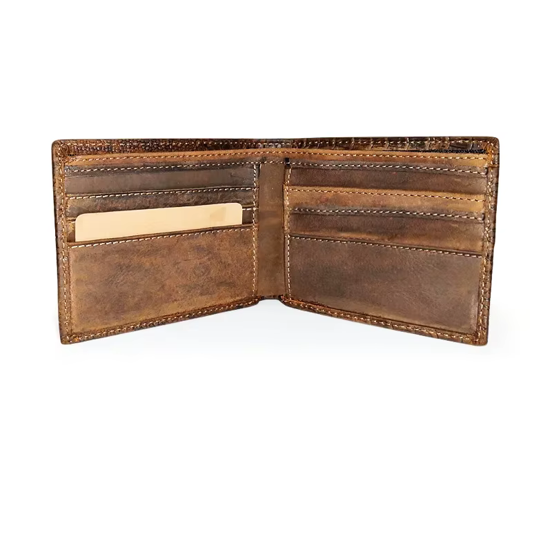 Ruil – portefeuille rétro en cuir de vache véritable pour homme