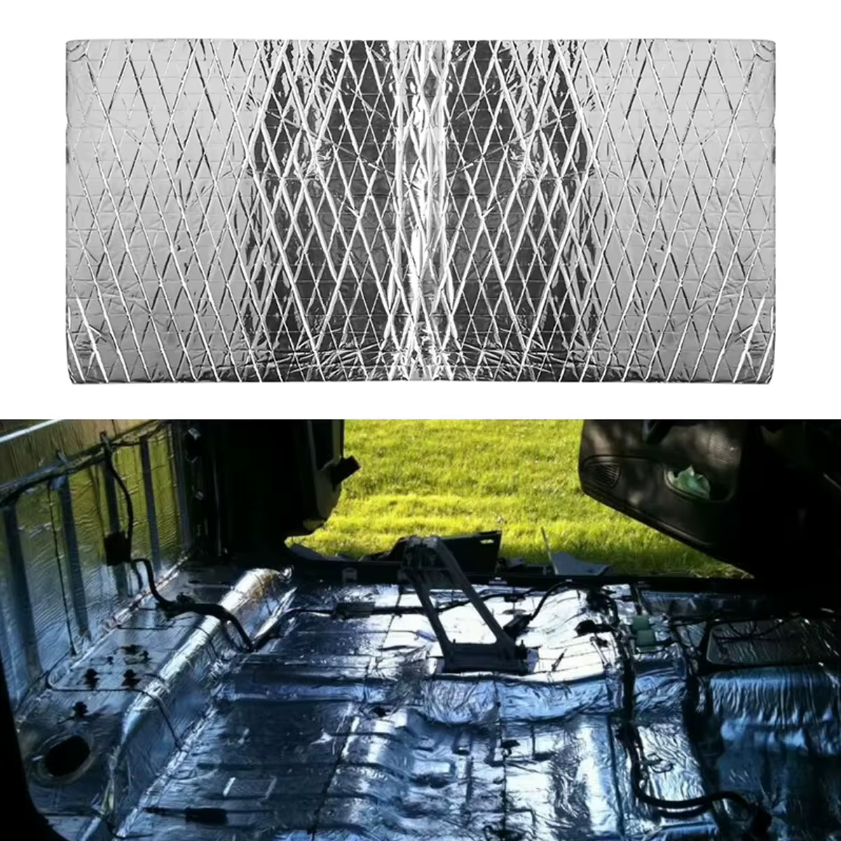Coussin d'isolation thermique et phonique pour Automobile, mousse épaisse de 5mm, isolation thermique en aluminium, panneau de porte en coton, Isolation des vibrations