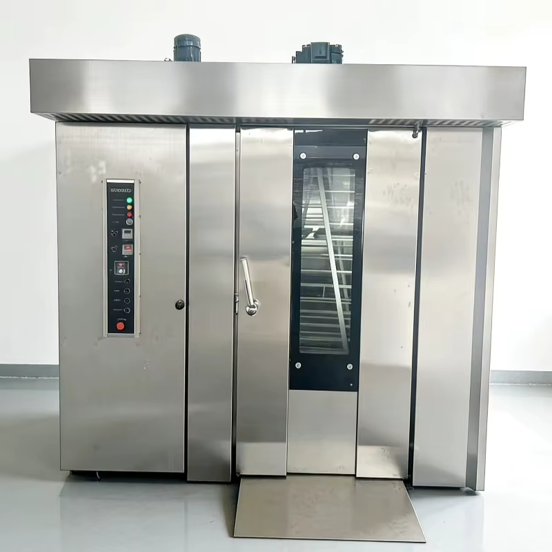 Four à pâtisserie commercial à double porte, entièrement en acier inoxydable, grande capacité, avec contrôle de température indépendant pour boulangerie, pain, OME