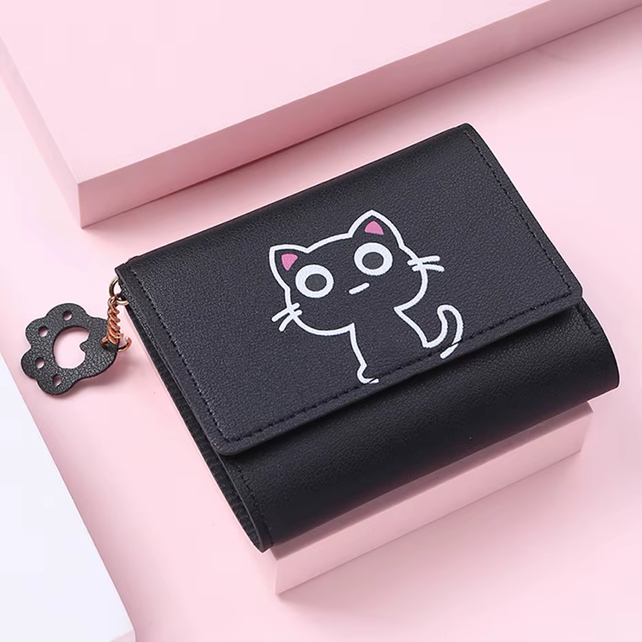 Portefeuille chat mignon pour femmes