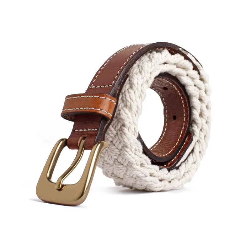 Maden Ceinture en cuir tissé pour femme