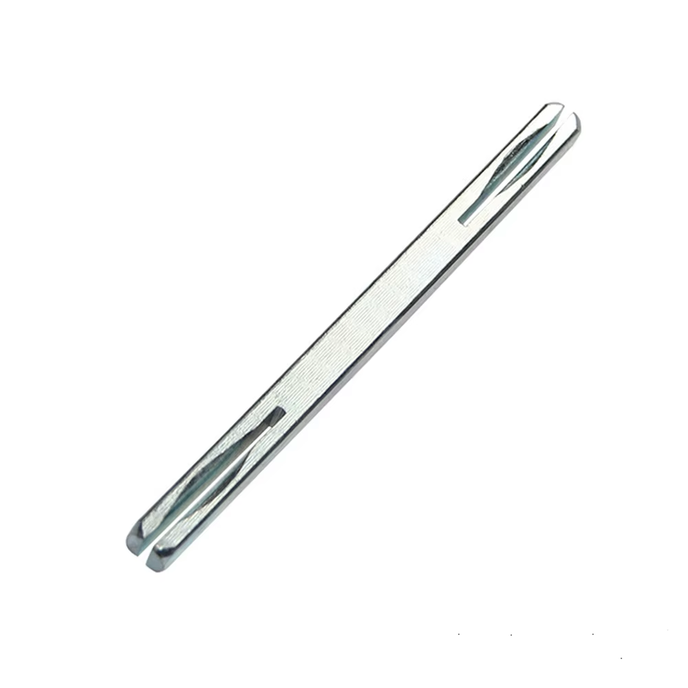 Serrure de poignée de porte, pièces de rechange, barre plate forée, broche carrée sans clé, quincaillerie de meubles pour poignée de porte fenêtre, broche