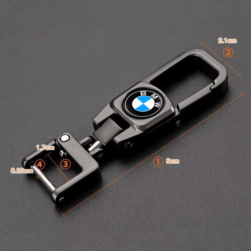 Porte-clés de voiture en métal avec boucle de ceinture et mousqueton pour BMW X1 X2 X3 X5 X4 X6 X7 G30 G20 G32 G11 G12 F40 F30 F20 F10 F34 F07 F44