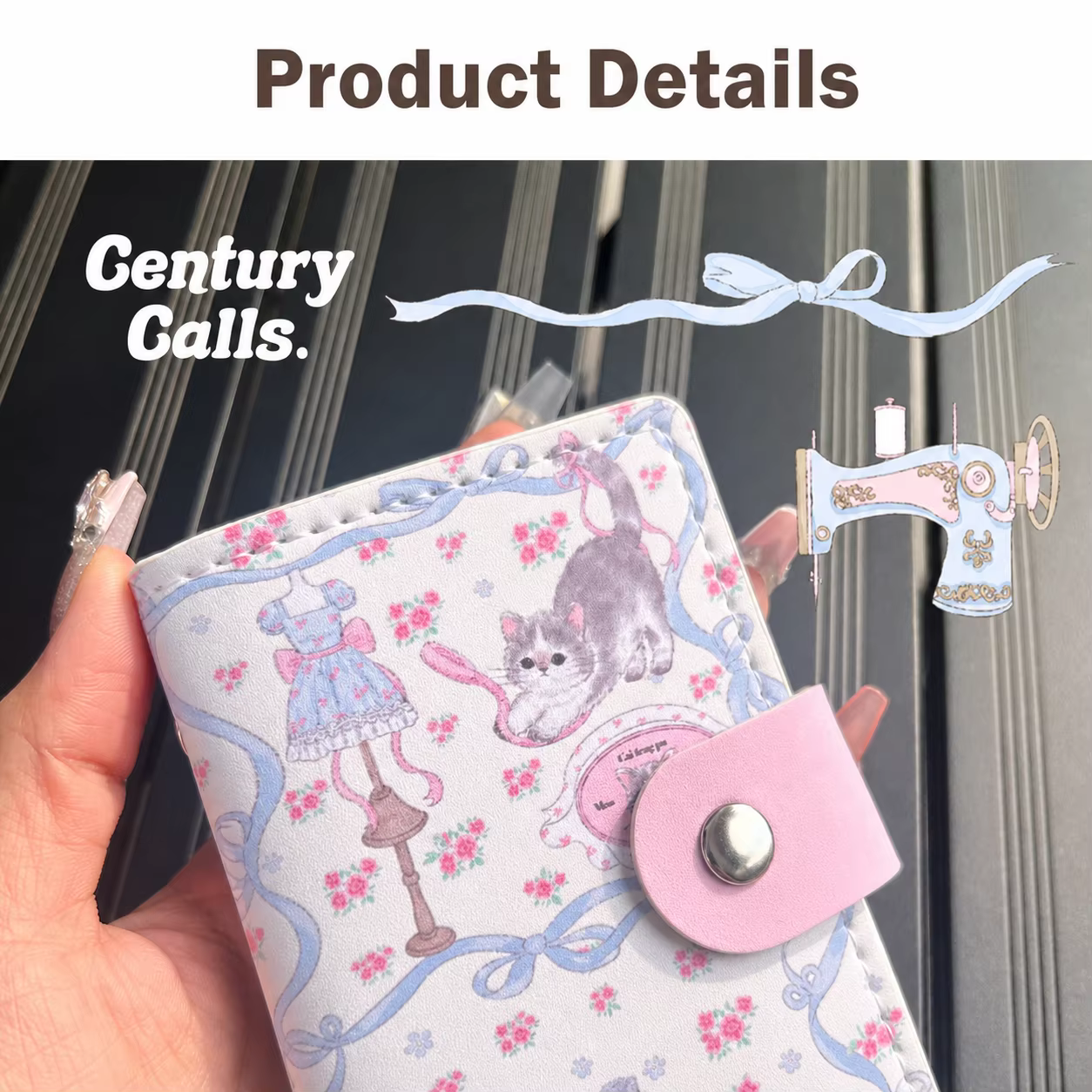 Portefeuille pour cartes en cuir Pu, écologique, imprimé de dessins animés, porte-cartes avec blocage Rfid, grande capacité, pour les voyages et les rendez-vous