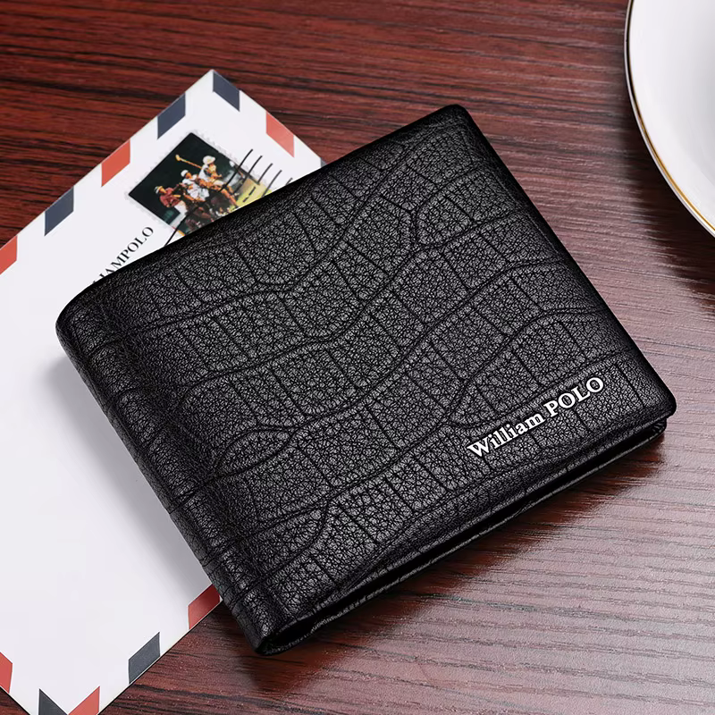 WIcomparaisons AMPOLO-Portefeuille en cuir de vachette véritable pour homme