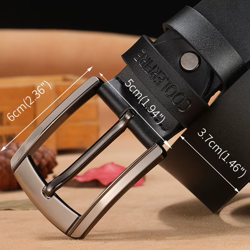 Ceinture en cuir véritable de haute qualité pour hommes