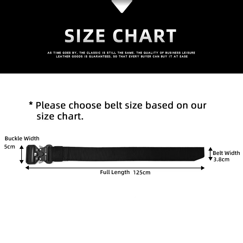 Ceinture homme métal ceinture homme ceintures en toile grande taille Sport de plein air ceintures en Nylon surdimensionné