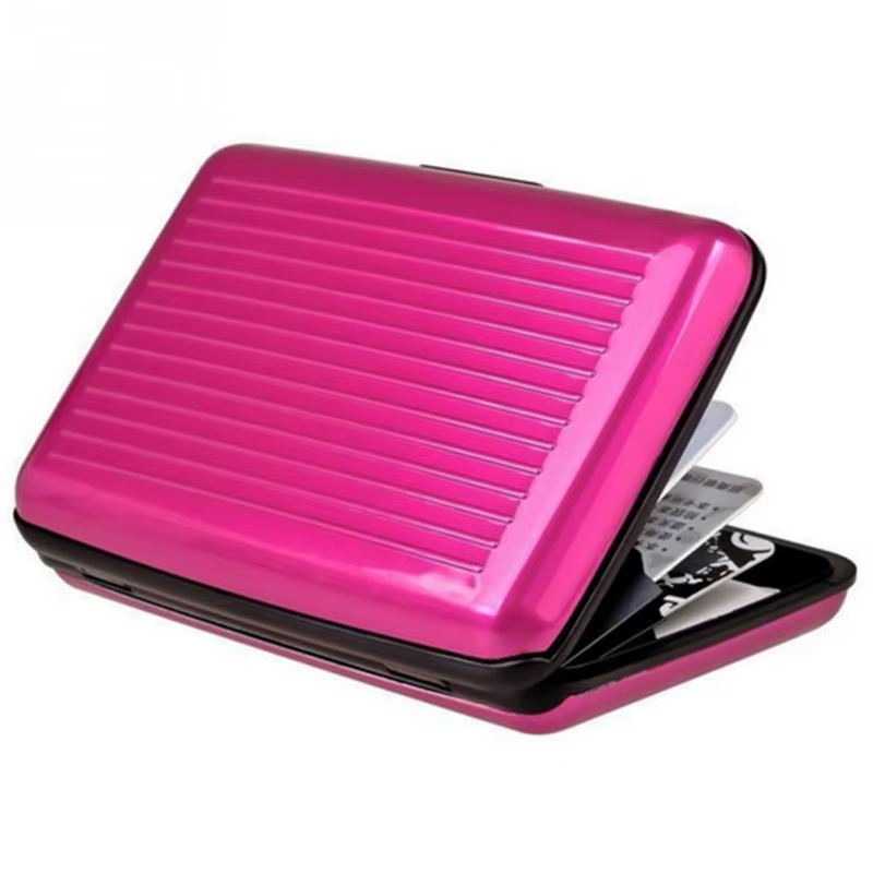 Porte-carte bancaire en aluminium pour hommes