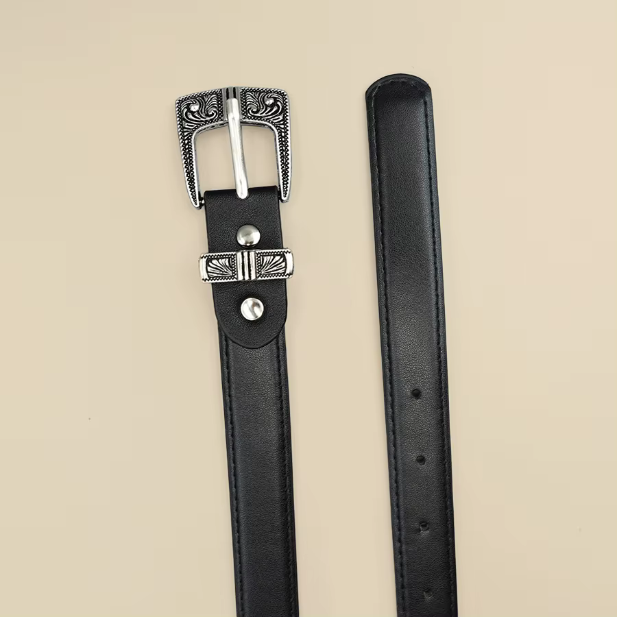 Ceinture pour femmes à bordure noire