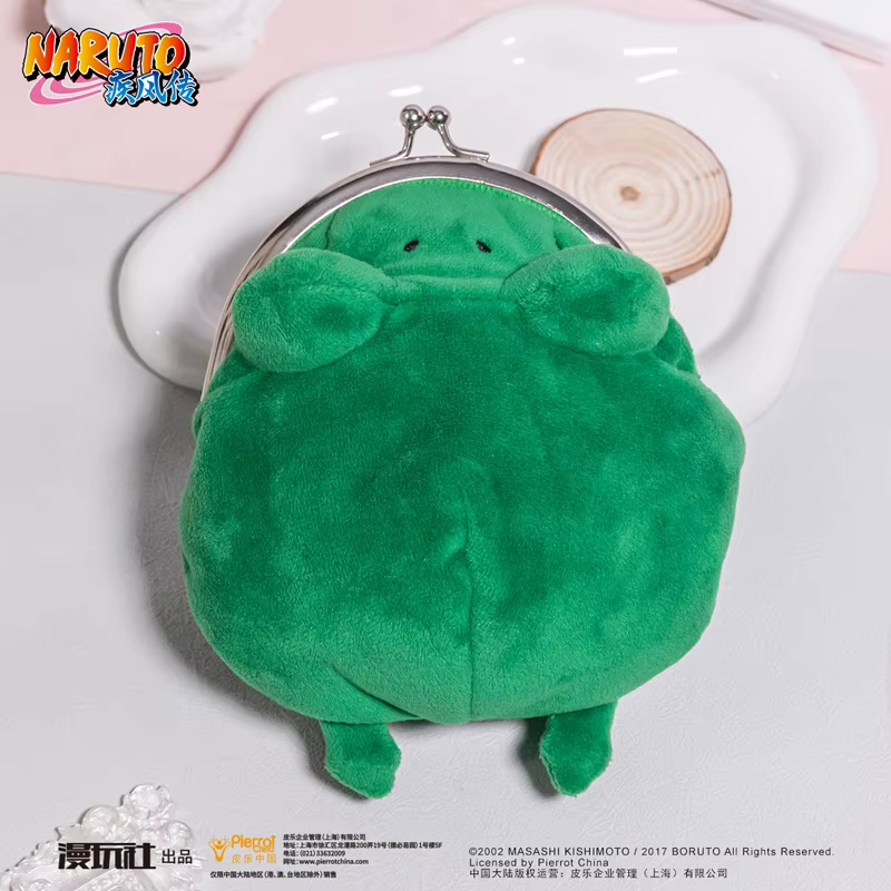 Naruto Green Frog Chine Autorisation officielle Cosplay Porte-monnaie Portefeuille